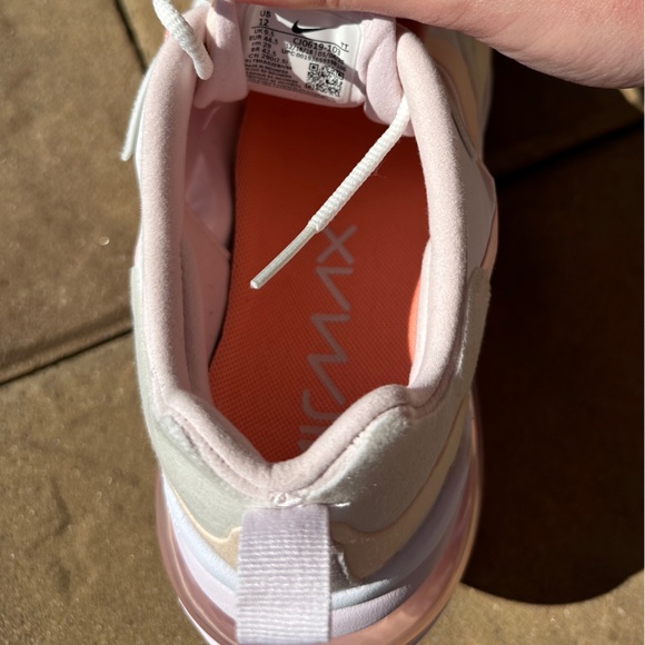 Nike Air Max 270 React White Crimson Tint Pink - Picture 6 of 8